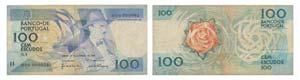 Paper Money - Portugal 100$00 ch. 9 1988     ... 