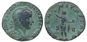Roman Empire - Gordian III - Sestertius nd   ... 