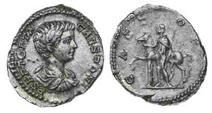 Roman Empire - Geta - Denarius nd            ... 