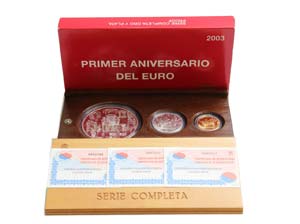 Spain - 3 coins 10, 50, 100 Euro 2003        ... 