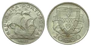 Portugal - Republic - 10$00 1942             ... 