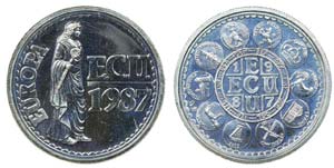 Medal - Ecu 1987                             ... 