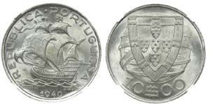 Portugal - Republic - 10$00 1940             ... 