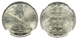 Portugal - Republic - 20$00 1966             ... 