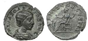 Roman Empire - Julia Soaemias - Denarius nd  ... 