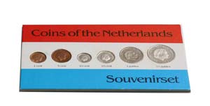 Netherlands - 6 coins 1 Cent to 2-1/2 Gulden ... 