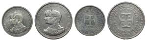 Portugal - D. Carlos I - 2 coins 500, 1000 ... 