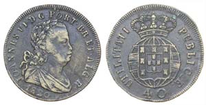 Portugal - D. João VI - Pataco 1820         ... 