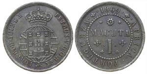 Angola - D. Pedro V - Macuta 1860            ... 