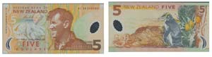 Paper Money - New Zealand 5 Dollars (20)06   ... 