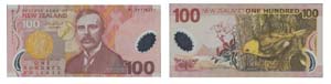 Paper Money - New Zealand 100 Dollars (20)05 ... 