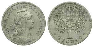 Portugal - Republic - 1$00 1927              ... 
