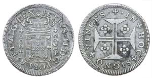 Portugal - D. Pedro II - 12 Vinténs 1692, ... 