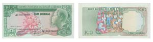 Paper Money - Saint Thomas and Prince 100 ... 