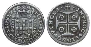 Portugal - D. Pedro II - 12 Vinténs 1706    ... 