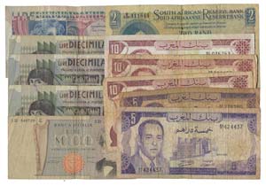 Paper Money - Á.Sul/Itáli/Marrocos 11 ... 