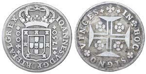 Portugal - D. João V - Cruzado 1750         ... 