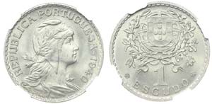Portugal - Republic - 1$00 1940              ... 