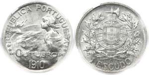 Portugal - Republic - 1$00 nd (1914)         ... 