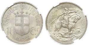 Portugal - Republic - 10$00 1928             ... 