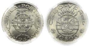 Cape Verde - 10$00 1953                      ... 