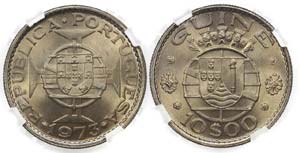 Guinea - 10$00 1973                          ... 