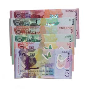 Paper Money - Saint Thomas and Prince 6 ... 
