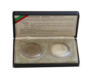 Portugal - Republic - 2 coins, 100$00 1985   ... 