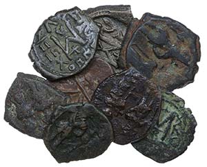 Byzantines - 8 moedas Follis nd              ... 