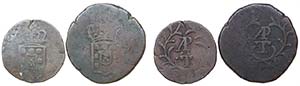 Portuguese-India - D. Miguel I - 2 coins ... 