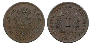 Mozambique - D. Maria II - Real 1853         ... 