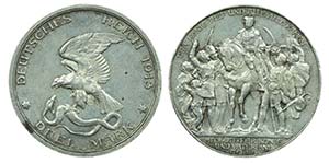 Germany - Prussia - 3 Mark 1913 A            ... 