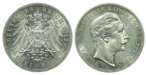 Germany - Prussia - 3 Mark 1912 A            ... 