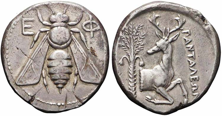 Ionia, Efeso, Tetradracma, 350-340 ... 