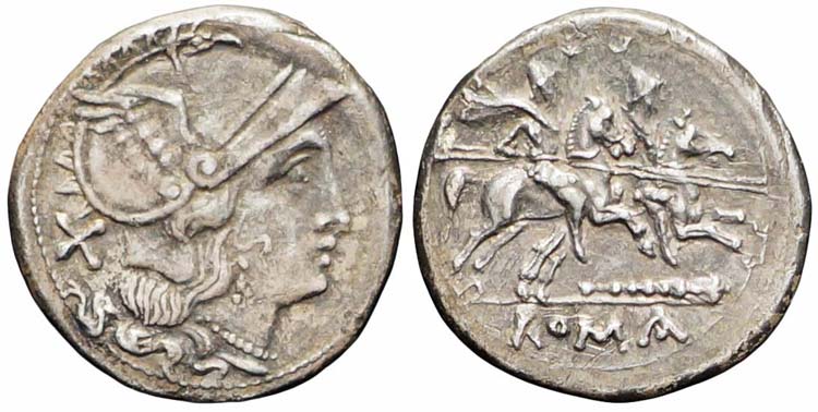 Italia Sud-Est, Denario, 208 a.C., ... 