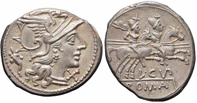 Roma, L. Cupiennius, Denario, 147 ... 