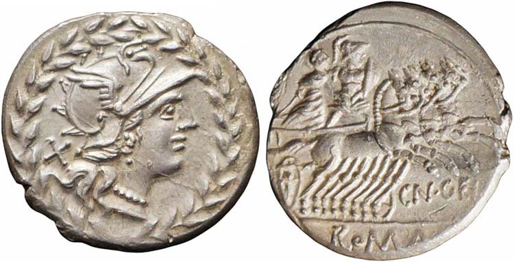 Roma, Cn. Gellius, 138 a.C., Ag ... 