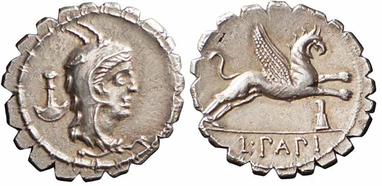 Roma, L. Papius, Denario, 79 a.C., ... 