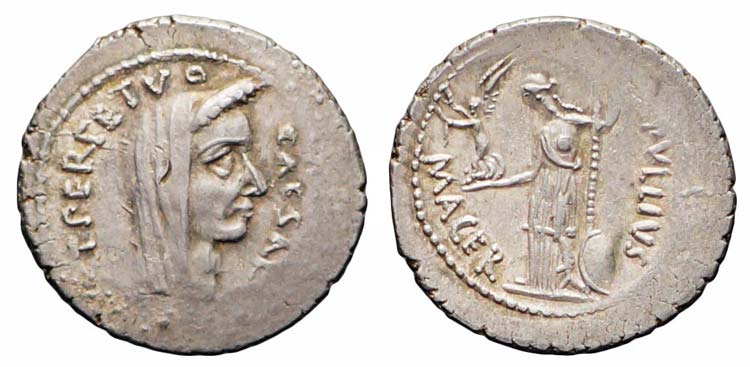 Roma, C. Iulius Caesar, Denario, ... 