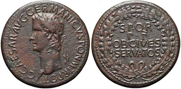 Roma, Caligola, Sesterzio, 37-38, ... 