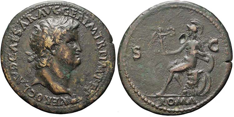 Lione, Nerone, Sesterzio, 65, AE ... 