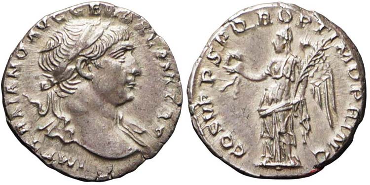 Roma, Traiano, Denario, 103-111, ... 