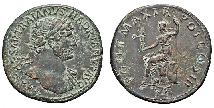 Roma, Adriano, Sesterzio, 117-138, ... 