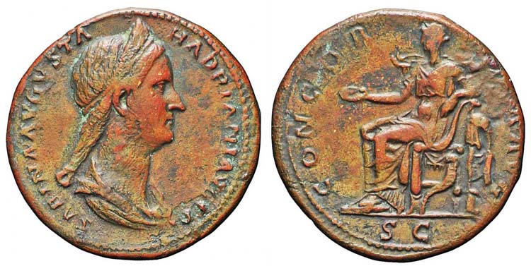 Roma, Sabina, Sesterzio, 128-136, ... 