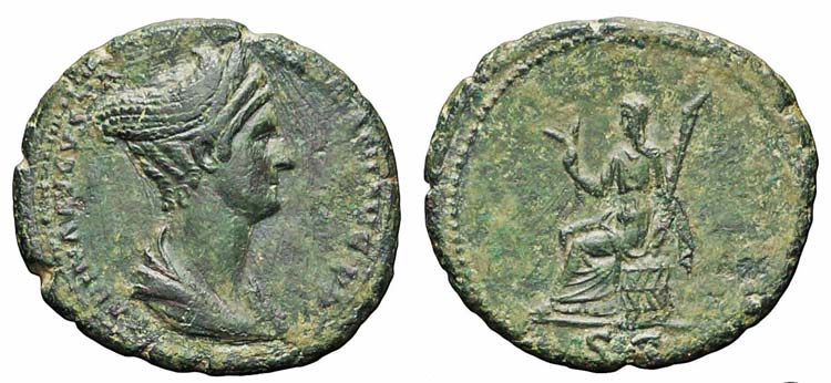 Roma, Sabina, Dupondio, 128-136, ... 