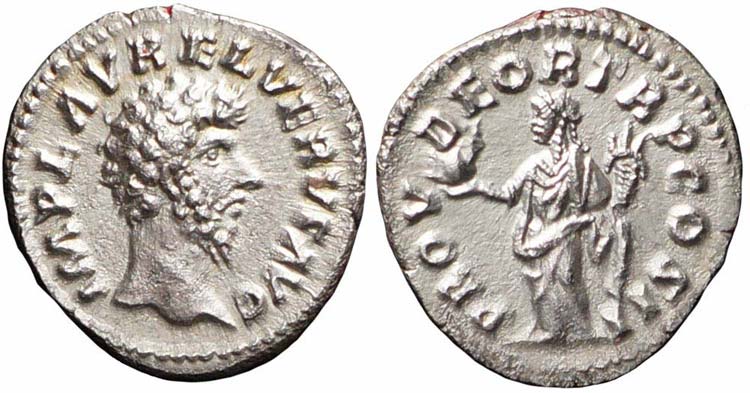 Roma, Lucio Vero, Denario, 161, Ag ... 