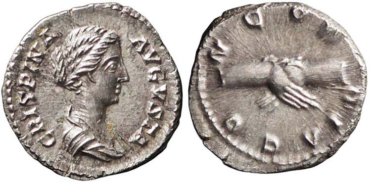 Roma, Crispina, Denario, 180-183, ... 