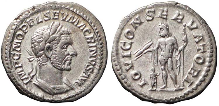 Roma, Macrino, Denario, 217-218, ... 