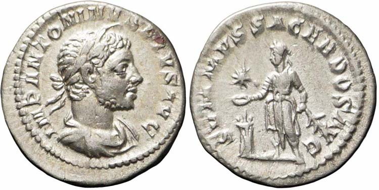 Roma, Elagabalo, Denario, 220-222, ... 