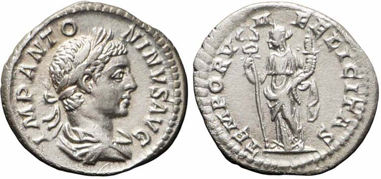 Roma, Elagabalo, Denario, 219-220, ... 